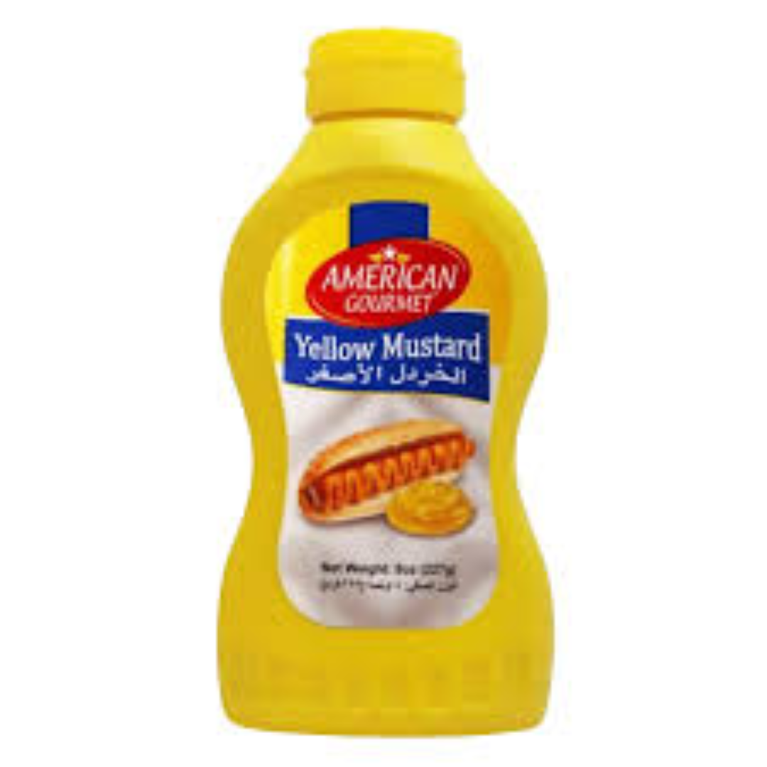 AMERICAN GOURMET YELLOW MUSTARD 227G